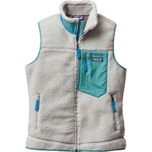 patagonia retro-x fleece vest gray teal